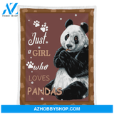 Panda Blanket, Just A Girl Who Loves Pandas