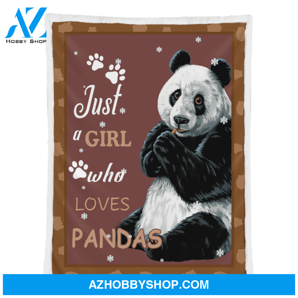Panda Blanket, Just A Girl Who Loves Pandas