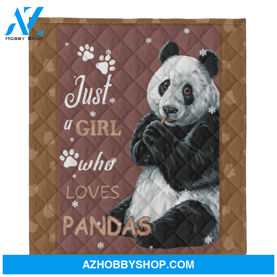 Panda Blanket, Just A Girl Who Loves Pandas
