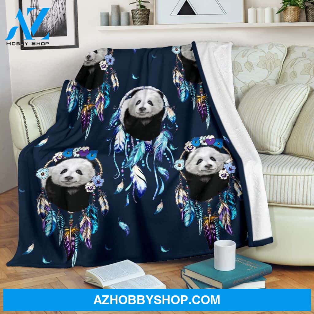 Panda dream catcher Fleece Blanket