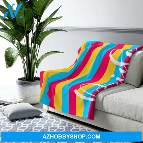 Pansexual, Pansexual Flag, Pansexual Pride, Pans, Pans Flag, LGBT, LGBT ally, Bi Pride, Bisexual, Pansexual Decor, Sherpa Fleece Blanket