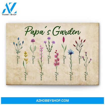 Papa's Garden Canvas & Poster