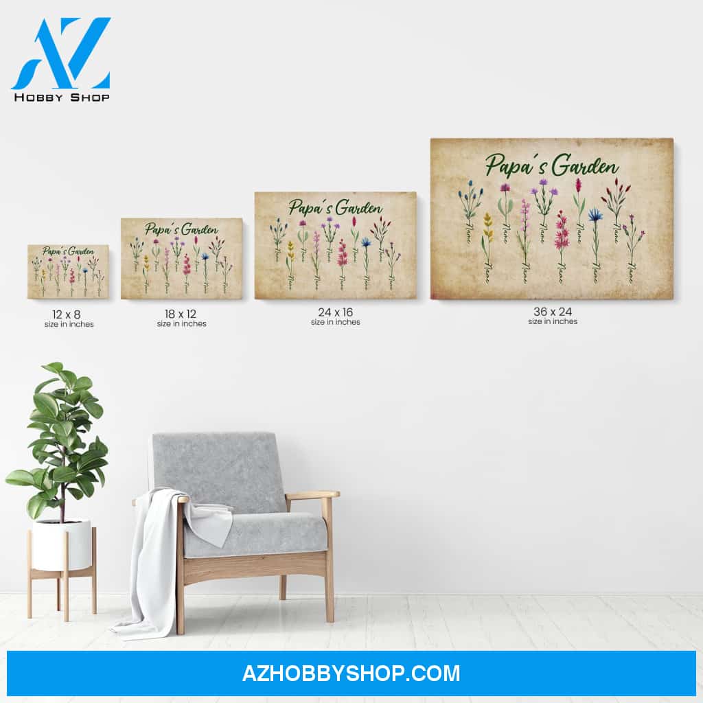 Papa's Garden Canvas & Poster