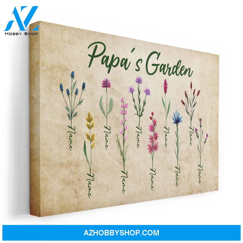 Papa's Garden Canvas & Poster