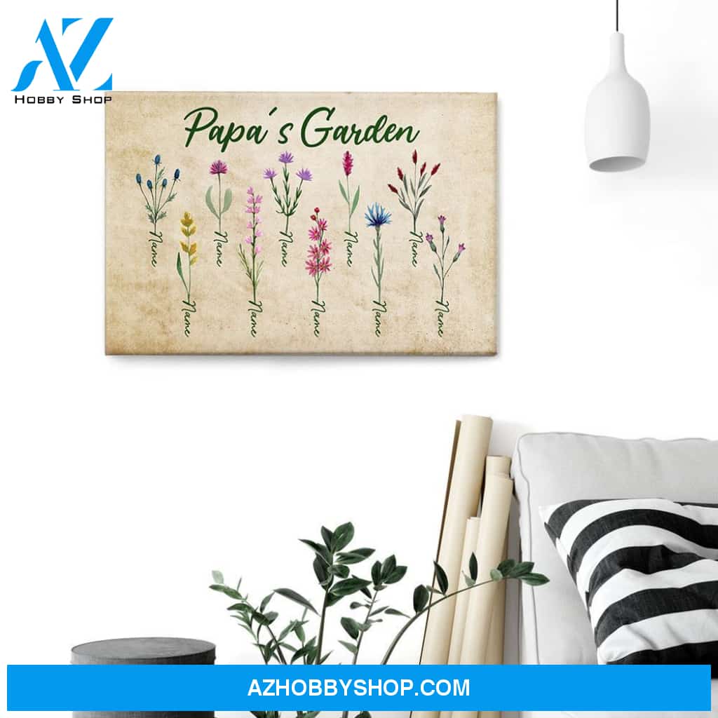 Papa's Garden Canvas & Poster