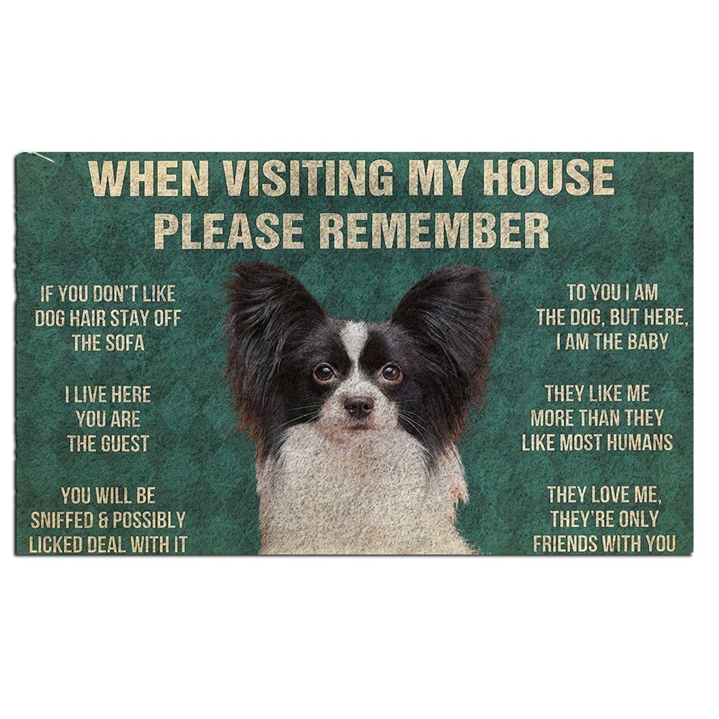 Papillon's Rules Doormat