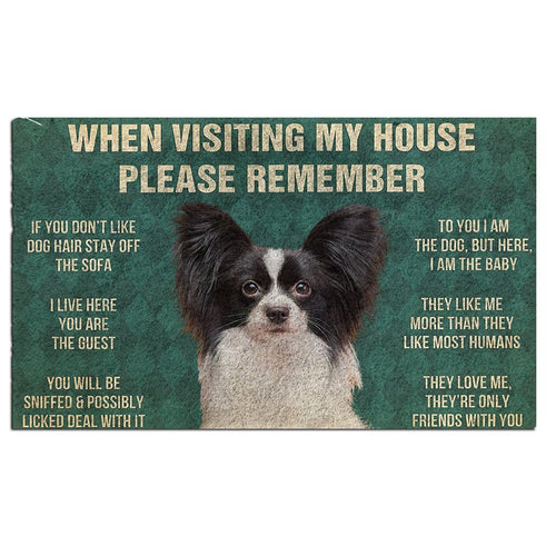 Papillon's Rules Doormat