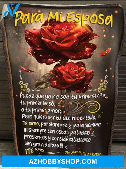 Para Mi Esposa Fleece Blanket - Quilt Blanket,