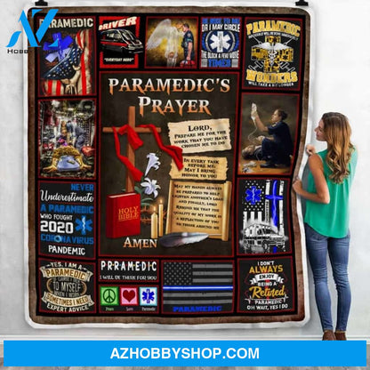 Paramedic?S Prayer Gift Fleece Blanket