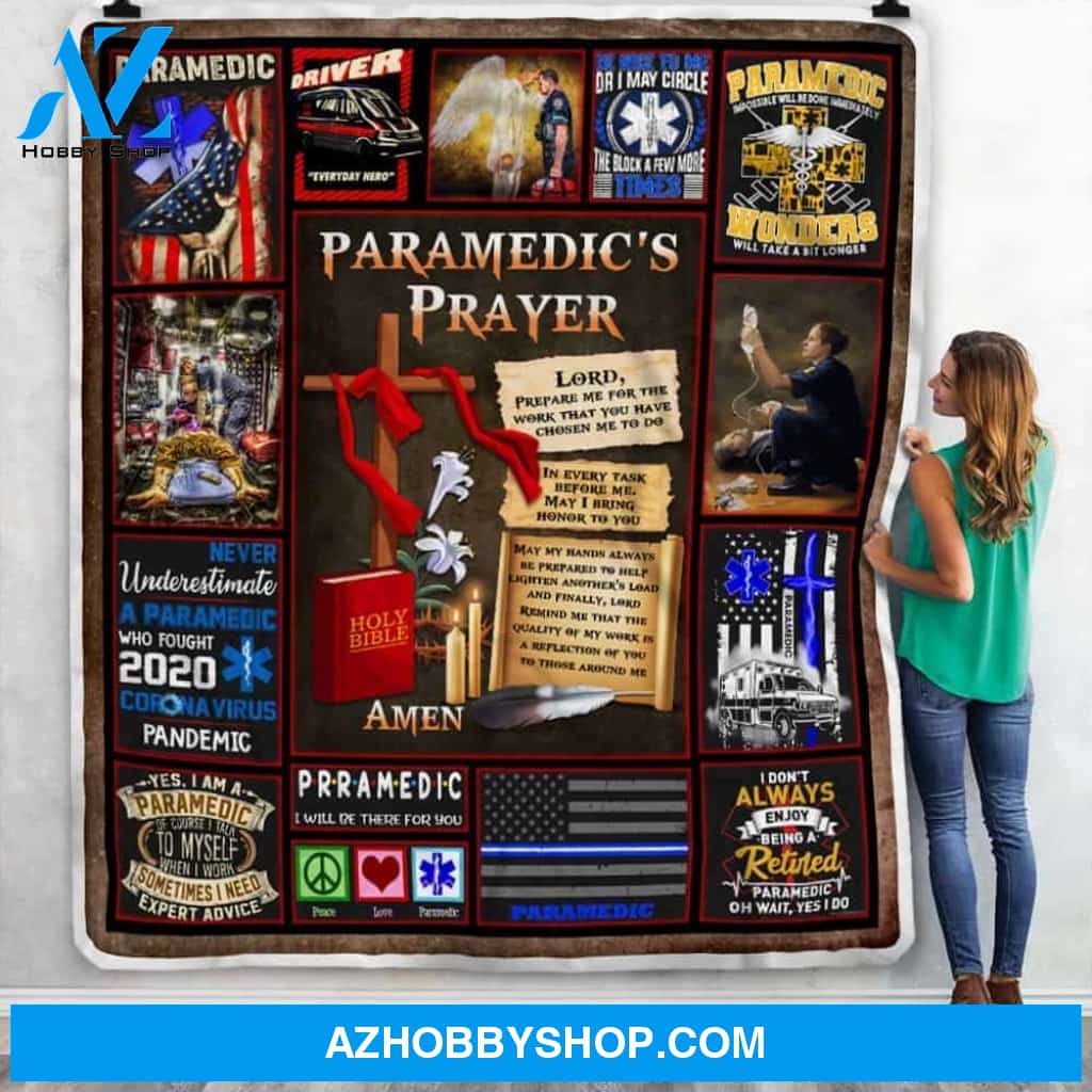 Paramedic?S Prayer Gift Fleece Blanket