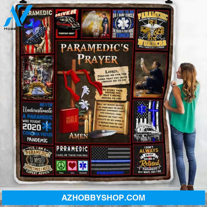 Paramedic?S Prayer Gift Fleece Blanket