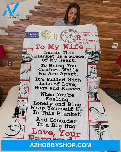 Paramedic's Wife Premium Fleece Blanket