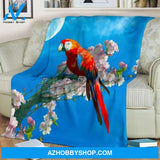 Parrot Blanket, Unique and Awesome Throw Blanket for Parrot Bird Lovers.