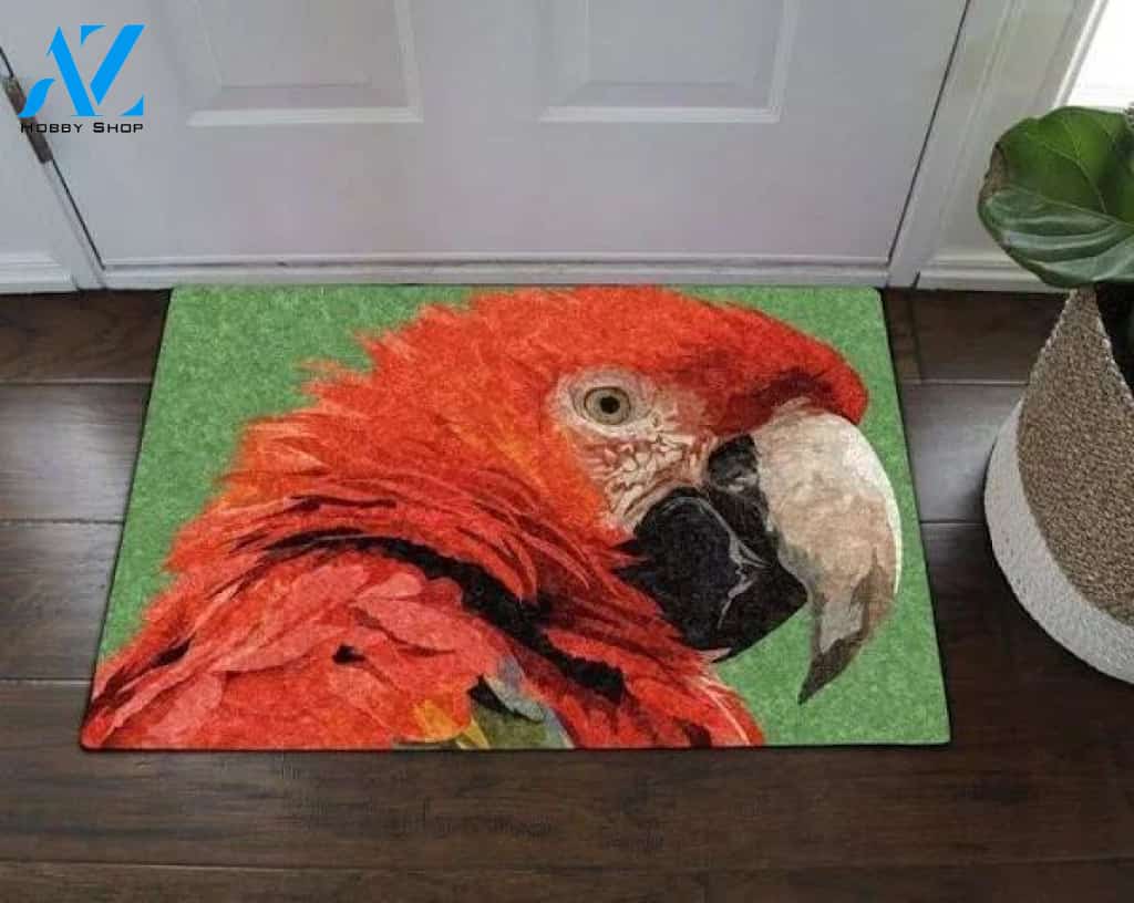 Parrot Gir Doormat Funny Welcome Mat Housewarming Gift Home Decor Funny Doormat Gift For Friend