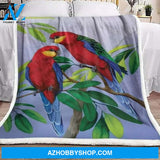 Parrot Sherpa Fleece Blanket Throw Blanket