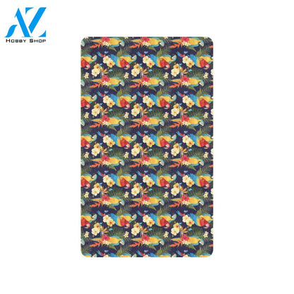 Parrot Themed Design Rubber Doormat