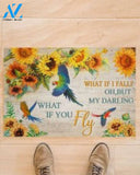 Parrot What If Fall Oh But My Darling What If You Fly Doormat