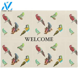 Parrots Welcome Funny Doormat Funny Welcome Mat Housewarming Gift Home Decor Funny Doormat Gift For Friend