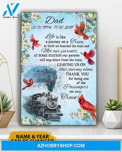 Passengers On My Train Customize Canvas