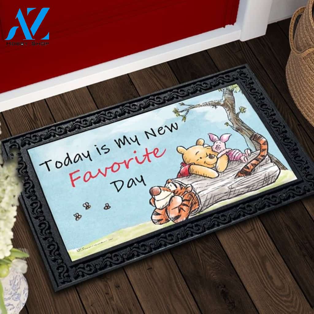 Paths Destined to Cross Pooh Doormat - 18" x 30"