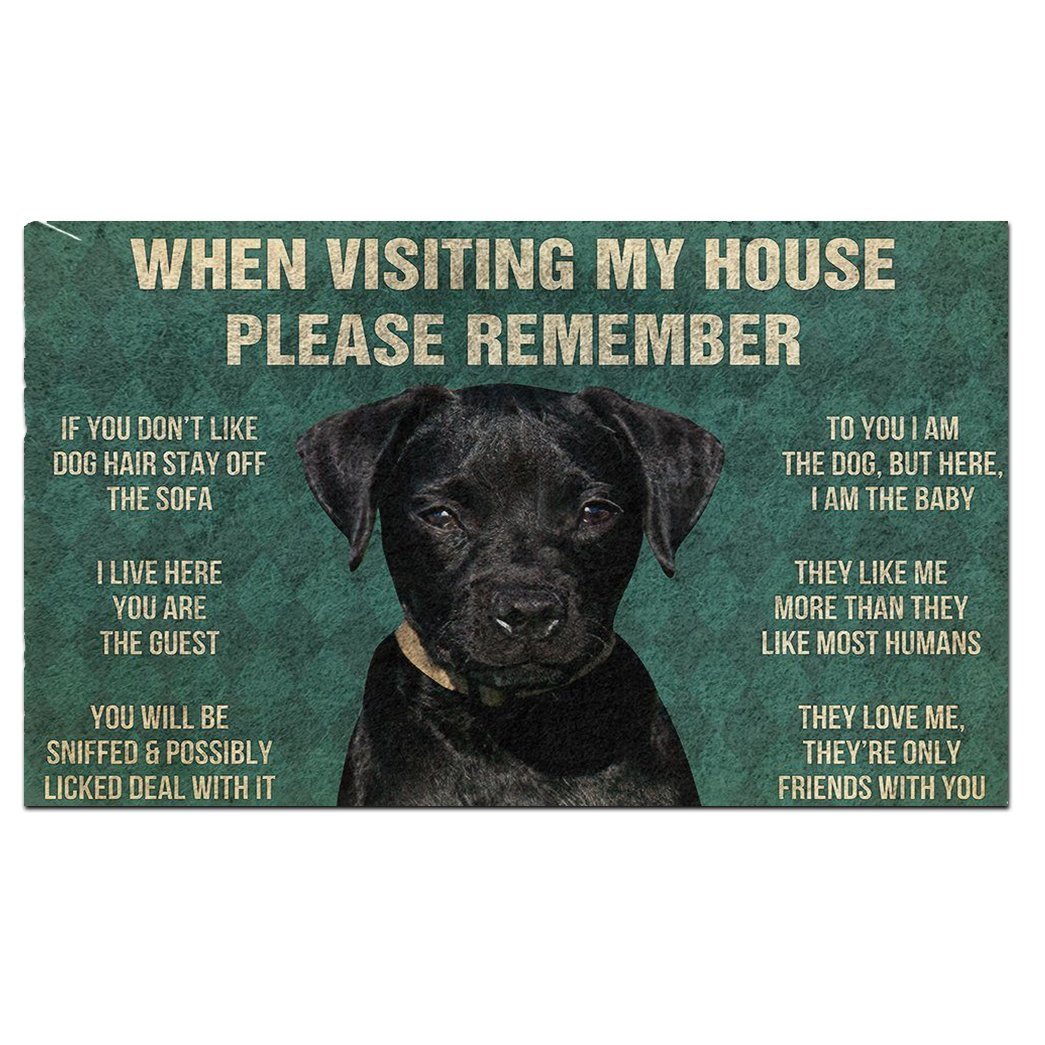 Patterdale Terrier's Rules Doormat