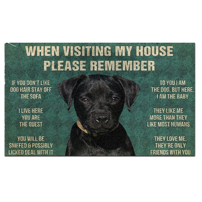 Patterdale Terrier's Rules Doormat