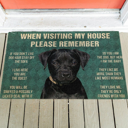 Patterdale Terrier's Rules Doormat