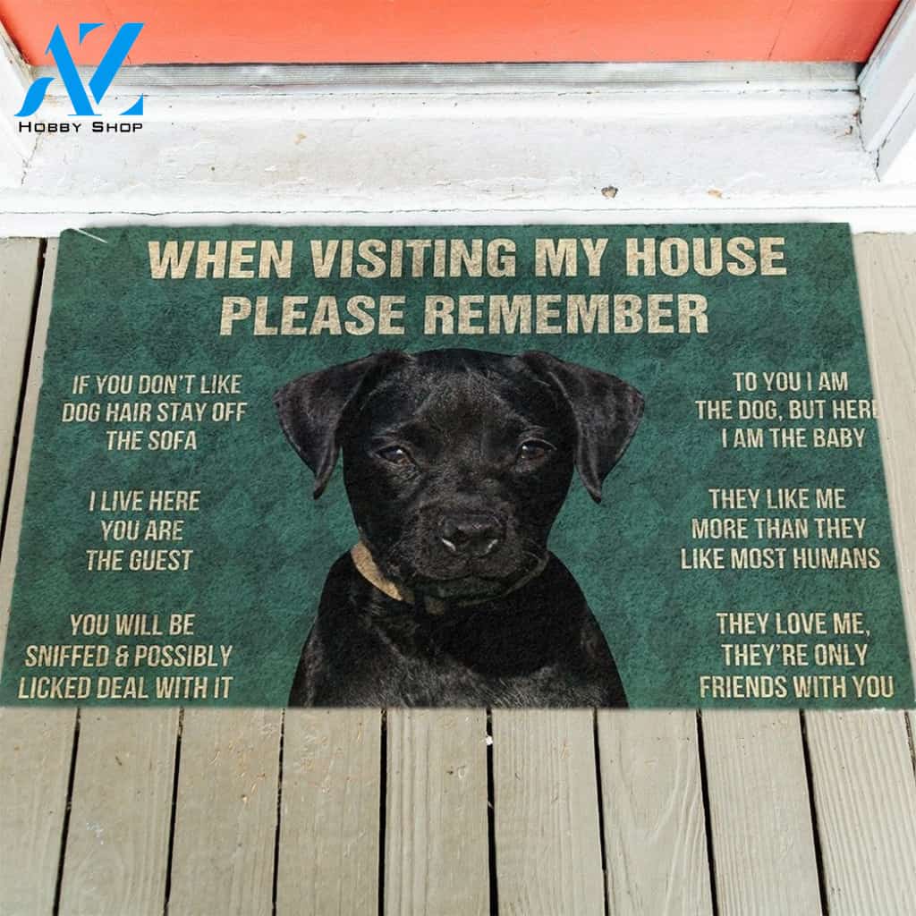 Patterdale Terrier's Rules Doormat