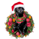 Godmerch- Ornament- Patterdale Terrier Christmas Ornament, Happy Christmas Ornament, Car Ornament
