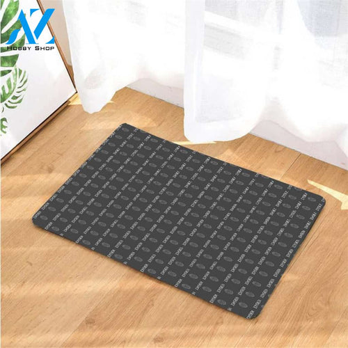 pattern grey doormats