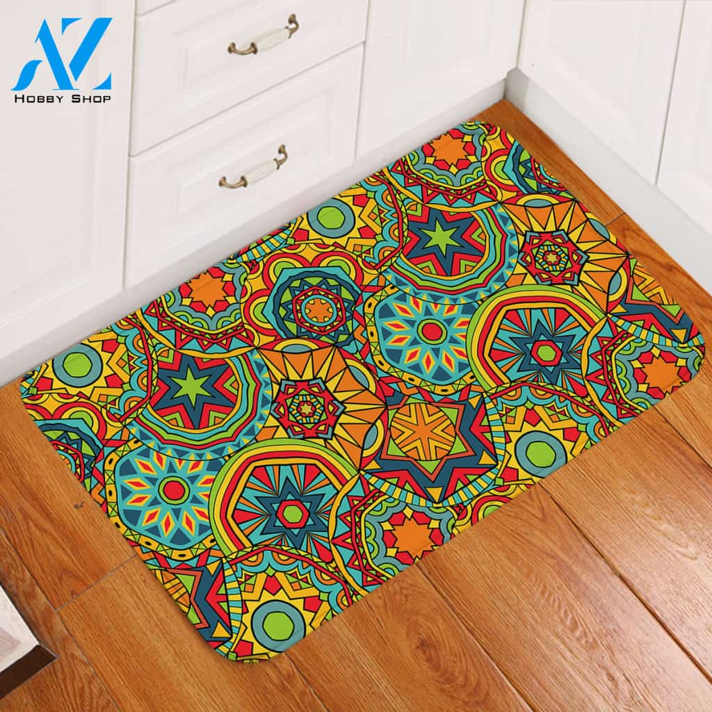 Pattern Maze Door Mat