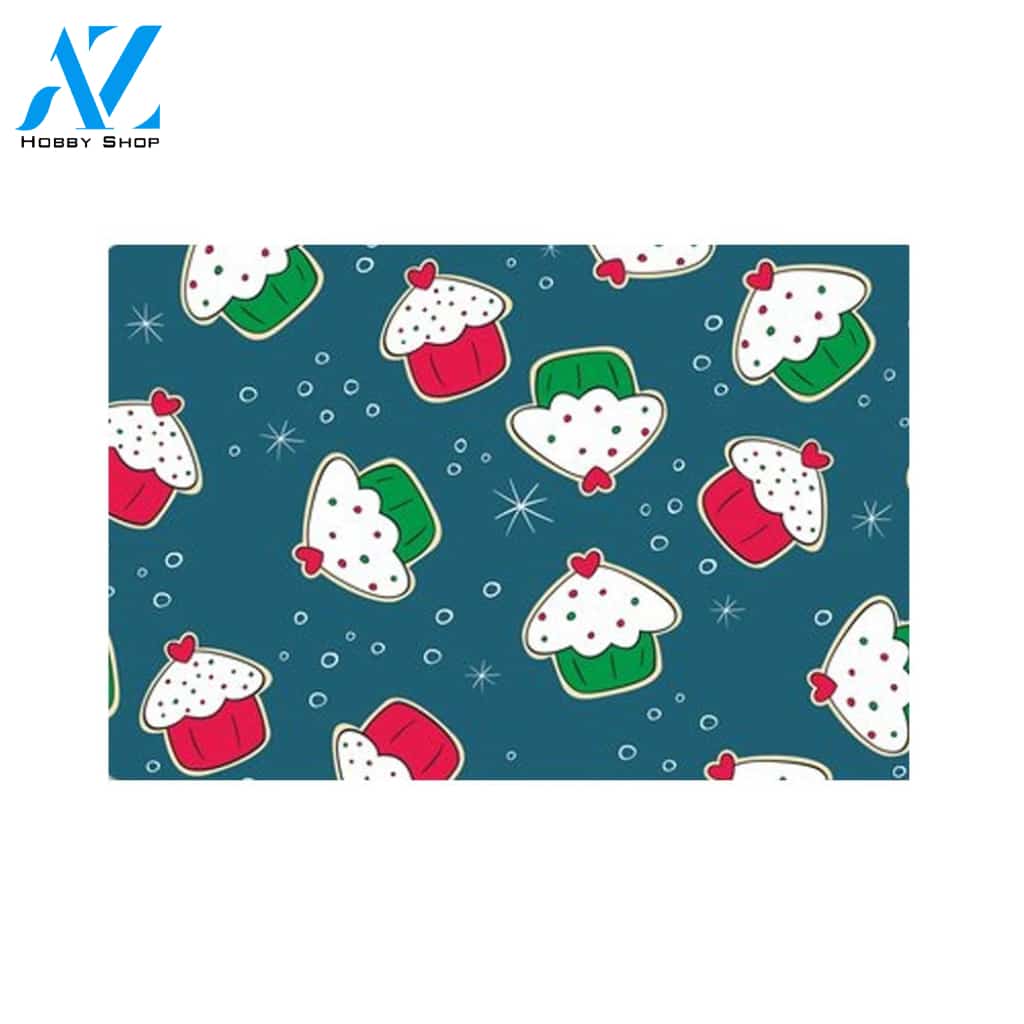Pattern With Ice Cream Cakes Indoor And Outdoor Doormat Warm House Gift Welcome Mat Gift For Friend Family