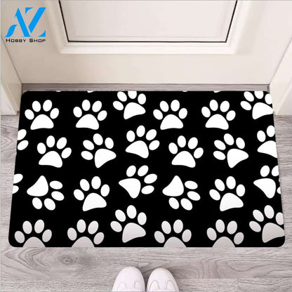 Paw Print Door Mat