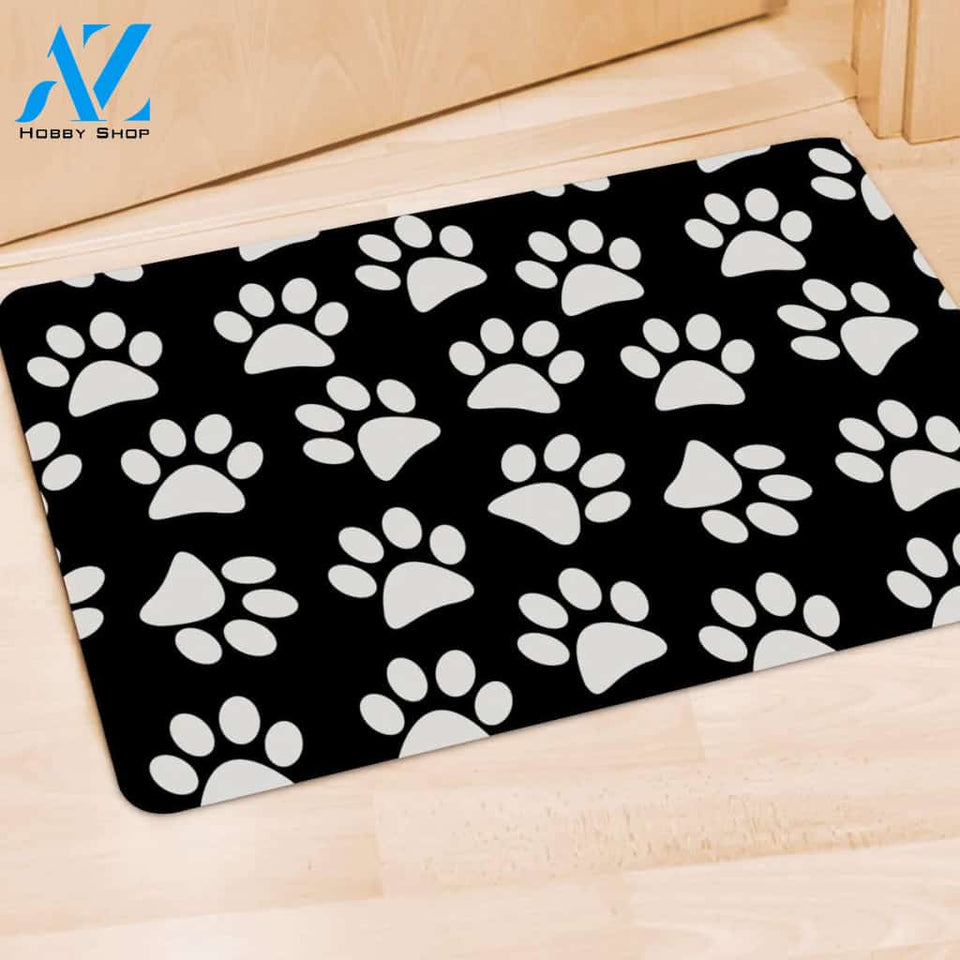 Paw Print Door Mat