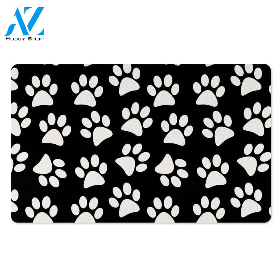 Paw Print Door Mat