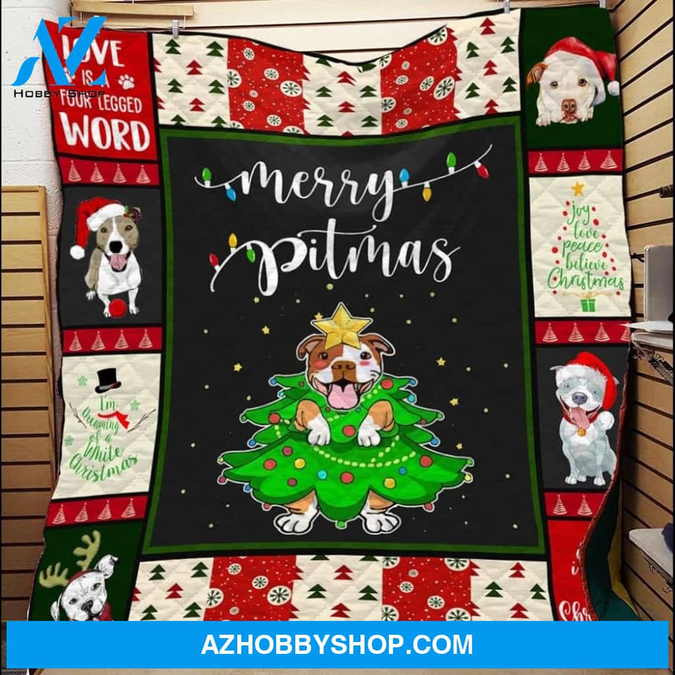 PB Dog Christmas Fleece Blanket Gift For PB Dog lovers Gfit For Friend Family Home Decor Bedding Couch Sofa Soft And Comfy Cozy