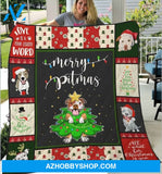 PB Dog Christmas Fleece Blanket Gift For PB Dog lovers Gfit For Friend Family Home Decor Bedding Couch Sofa Soft And Comfy Cozy