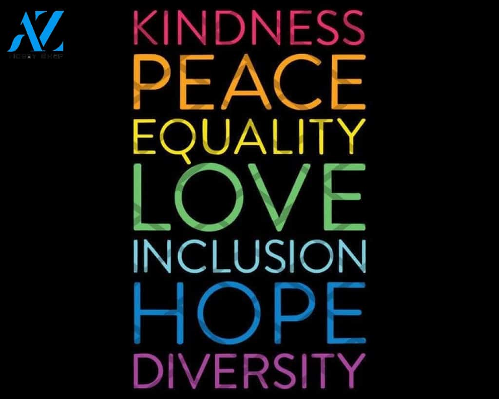 Peace Love Inclusion Equality Diversity Human Rights png file download