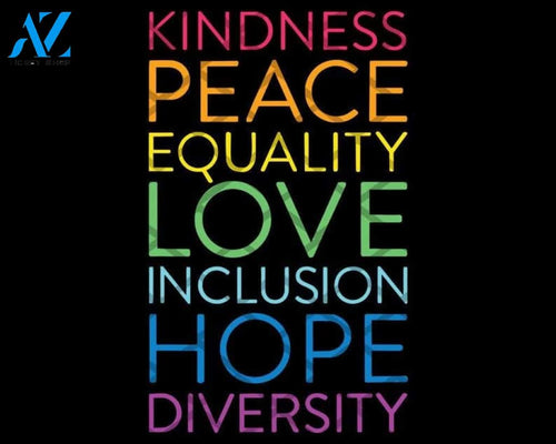 Peace Love Inclusion Equality Diversity Human Rights png file download