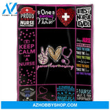 Peace Love Nursing Blanket, We Call Them Heroes. Gift For Friend Family Home Decor Bedding Couch Sofa Soft and Comfy Cozy