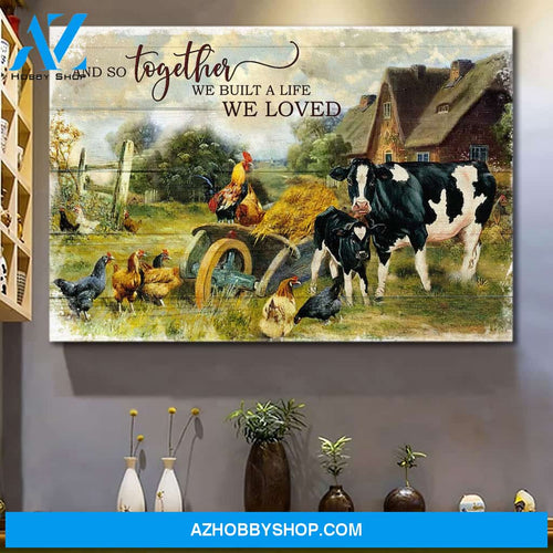 Peaceful farm - And so together we built a life we loved - Couple Landscape Canvas Prints - Wall Art