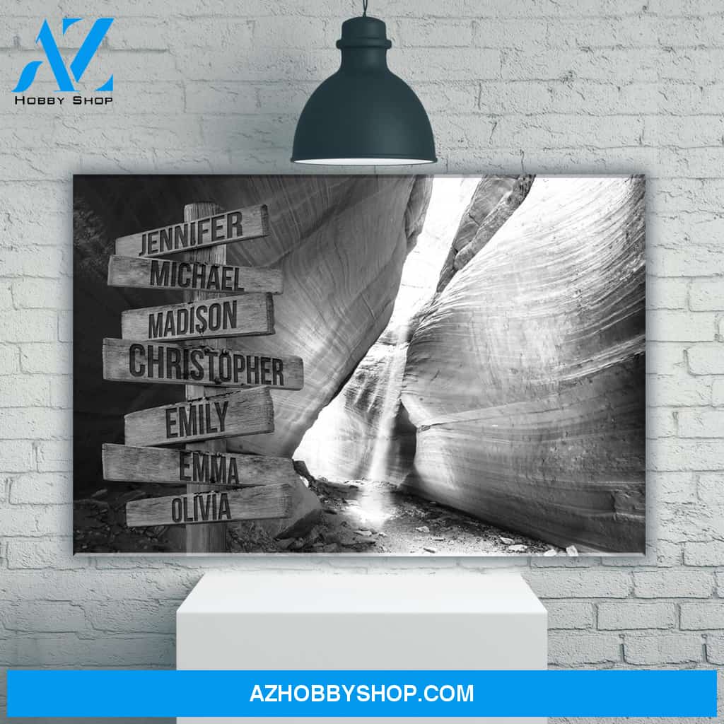 Peekaboo Canyon Multi-Names Premium Canvas