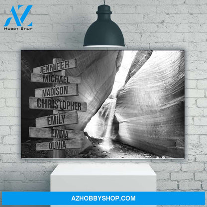 Peekaboo Canyon Multi-Names Premium Canvas