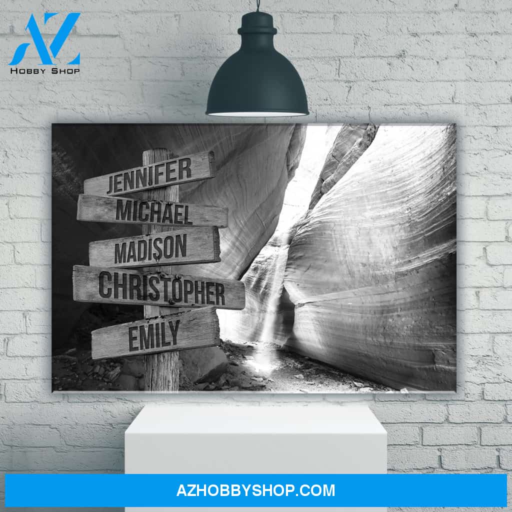 Peekaboo Canyon Multi-Names Premium Canvas