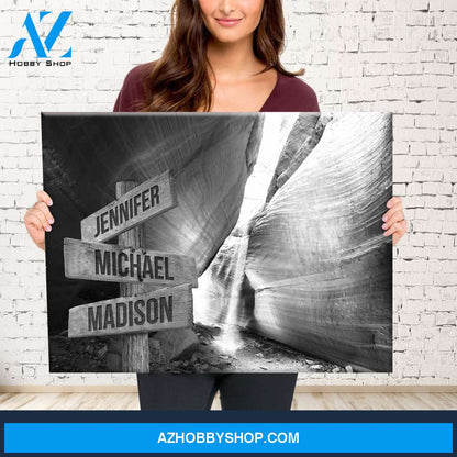 Peekaboo Canyon Multi-Names Premium Canvas