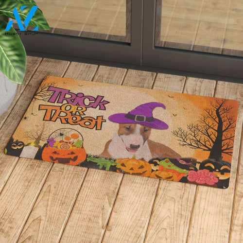 Pembroke Welsh Bull Terrier Halloween Doormat