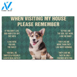 Pembroke Welsh Corgi Puppy's Rules Doormat
