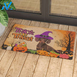 Pembroke Welsh Dachshund Halloween Doormat