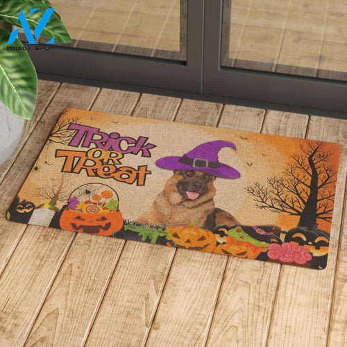 Pembroke Welsh German Shepherd Halloween Doormat