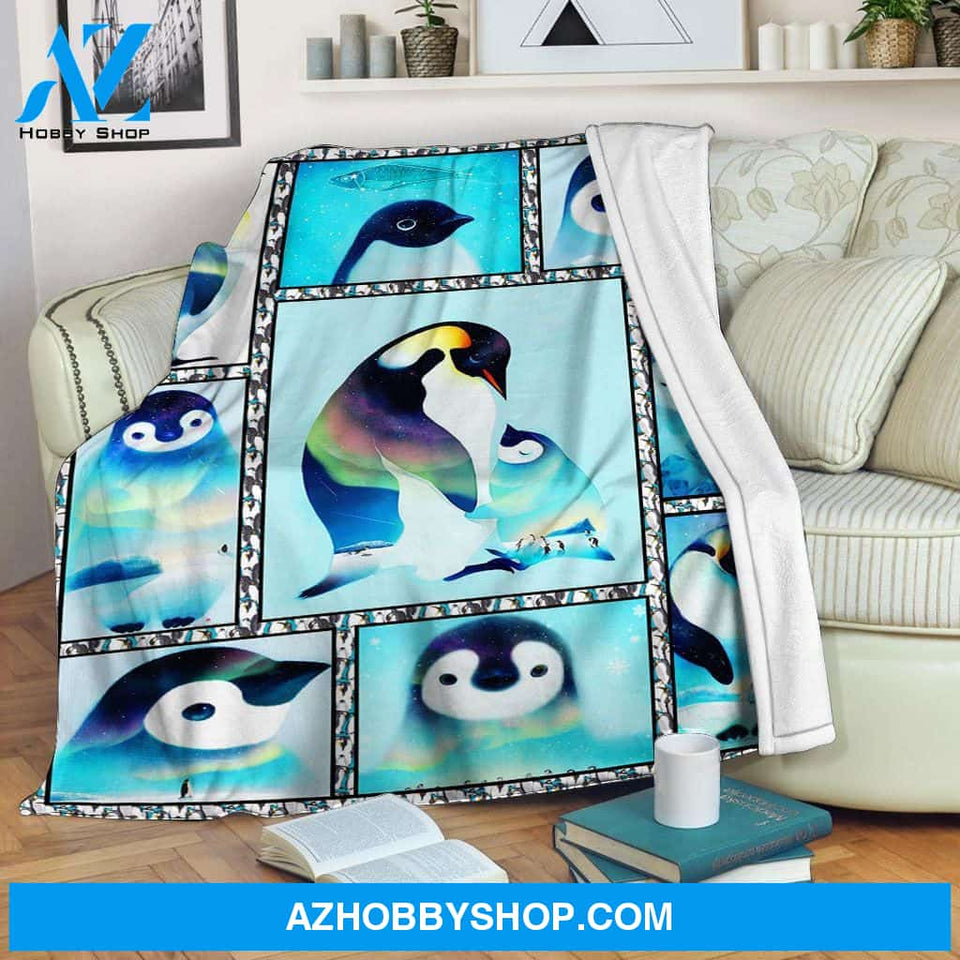 Penguin Family Fleece Blanket